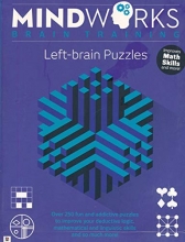 Cover art for Mind Works Brain Training Left Brain Puzzles (2017 Paperback)