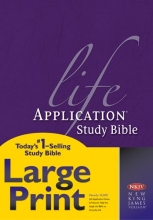 Cover art for NKJV Life Application Study Bible, Second Edition, Large Print (Red Letter, Hardcover)
