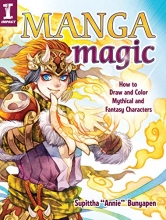 Cover art for Manga Magic: How to Draw and Color Mythical and Fantasy Characters