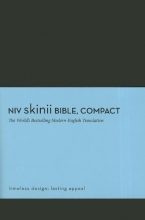 Cover art for NIV, Skinii Bible, Compact, Imitation Leather, Black, Red Letter Edition