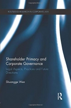 Cover art for Shareholder Primacy and Corporate Governance
