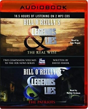 Cover art for Bill O'Reilly's Legends & Lies: The Real West and The Patriots 2 Audiobooks in 1 Package