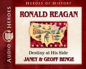 Cover art for Ronald Reagan Audiobook: Destiny At his Side (Heroes of History) Audio CD  Audiobook, CD
