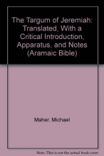 Cover art for The Targum of Jeremiah: Translated, With a Critical Introduction, Apparatus, and Notes (ARAMAIC BIBLE)
