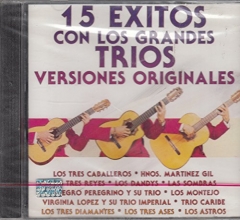 Cover art for 15 Exitos Con Los Grandes Trios Versiones Originales: Varios Artistas