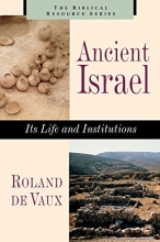 Cover art for Ancient Israel: Its Life and Institutions (Biblical Resource)