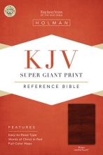 Cover art for KJV Super Giant Print Reference Bible, Brown LeatherTouch