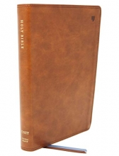 Cover art for NET Bible, Thinline, Leathersoft, Brown, Comfort Print: Holy Bible
