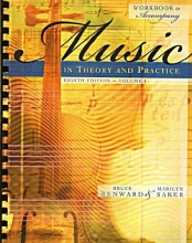 Cover art for Workbook t/a Music in Theory and Practice, Volume I