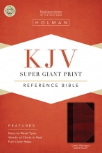 Cover art for KJV Super Giant Print Reference Bible, Classic Mahogany LeatherTouch