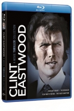 Cover art for Clint Eastwood 4-Movie Thriller Collection: Coogan's Bluff / The Beguiled / Play Misty For Me / The Eiger Sanction [Blu-ray] [Import]