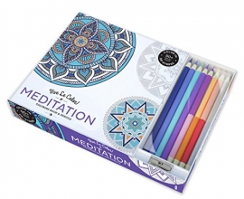 Cover art for Vive Le Color! Meditation (Adult Coloring Book and Pencils): Color Therapy Kit