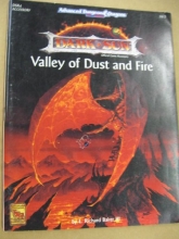 Cover art for Valley of Dust and Fire (Advanced Dungeons & Dragons / Dark Sun Accessory DSR4)