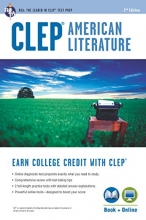 Cover art for CLEP American Literature Book + Online (College Placement Test Preparation)
