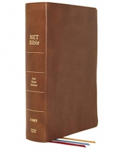 Cover art for NET Bible, Full-notes Edition, Genuine Leather, Brown, Comfort Print: Holy Bible