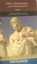 Cover art for Meno, Parmenides, and Theaetetus (Barnes & Noble Library of Essential Reading)