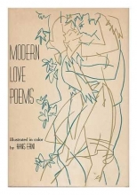 Cover art for Modern Love Poems. Illustrated by Hans Erni