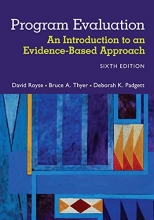 Cover art for Program Evaluation: An Introduction to an Evidence-Based Approach