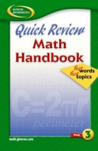 Cover art for Quick Review Math Handbook: Hot Words, Hot Topics, Book 3, Student Edition