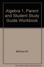 Cover art for Algebra 1, Parent and Student Study Guide Workbook