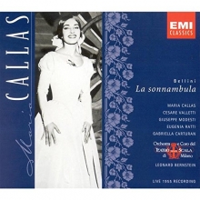 Cover art for Bellini: La Sonnambula (complete opera live 1955) with Maria Callas, Giuseppe Modesti, Leonard Bernstein, Chorus & Orchestra of La Scala, Milan