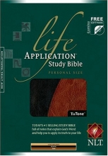 Cover art for Life Application Study Bible NLT, Personal Size, TuTone