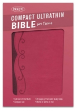 Cover art for NKJV Compact Ultrathin Bible for Teens, Fuchsia LeatherTouch