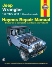 Cover art for Jeep Wrangler 1987 - 2011 Repair Manual (Haynes Repair Manual) [Paperback] [2012] (Author) Haynes