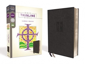 Cover art for NRSV, Thinline Bible, Large Print, Leathersoft, Black, Comfort Print