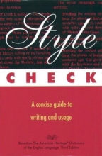 Cover art for Style Check: Based on the American Heritage Dictionary of the English Language