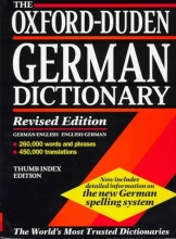 Cover art for The Oxford-Duden German Dictionary: German-English/English-German (Rev ed) (Thumb Index ed)