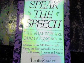 Cover art for Speak the Speech: The Shakespeare Quotation Book