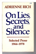 Cover art for On Lies Secrets and Silence: Selected Prose 1966-1978
