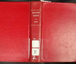 Cover art for Selected Essays of T.S. Eliot (New Edition)