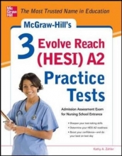 Cover art for McGraw-Hills 3 Evolve Reach (HESI) A2 Practice Tests