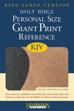 Cover art for Holy Bible: King James Version, Personal Size Giant Print Reference Bible, Black on Tan Flexisoft