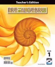 Cover art for Pre Algebra Grade 8 Teacher Edition with CD 2nd Edition