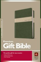 Cover art for Premium Gift Bible NLT, TuTone (Red Letter, LeatherLike, Evergreen/Stone)