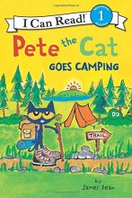 Cover art for Pete the Cat Goes Camping (I Can Read Level 1)