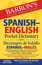Cover art for Barron's Spanish-English Pocket Dictionary: 70,000 words, phrases & examples presented in two sections: American style English to Spanish -- Spanish to English