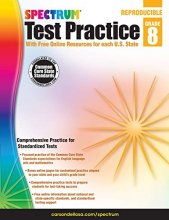 Cover art for Spectrum Test Practice Workbook, Grade 8