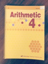 Cover art for Arithmetic 4 Work-text Answer Key: A Beka Book, Fourth Edition (Traditional Arithmetic Series)