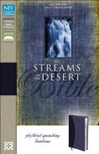 Cover art for NIV, Streams in the Desert Bible, Imitation Leather, Blue: 365 Thirst-Quenching Devotions
