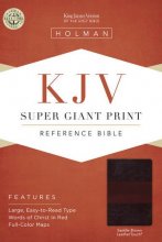Cover art for KJV Super Giant Print Reference Bible, Saddle Brown LeatherTouch