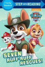 Cover art for Seven Ruff-Ruff Rescues! (PAW Patrol) (Step into Reading)