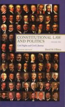 Cover art for Constitutional Law and Politics, Vol. 2: Civil Rights and Civil Liberties (Seventh Edition)