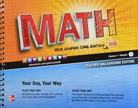 Cover art for Glencoe Math Common Core, Course 1, Vol. 1, Teacher's Walkaround Edition