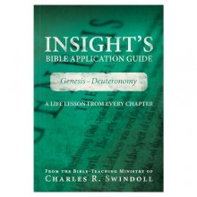 Cover art for Insight's Bible Application Guide: Genesis-Deuteronomy-A Life Lesson from Every Chapter (Insight's Bible Application Guides)
