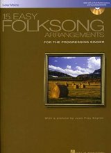 Cover art for 15 Easy Folksong Arrangements: Low Voice Introduction by Joan Frey Boytim