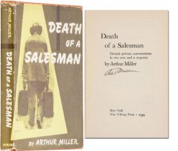 Cover art for Arthur Miller Signed 1st ED ''Death of a Salesman'' HB DJ
